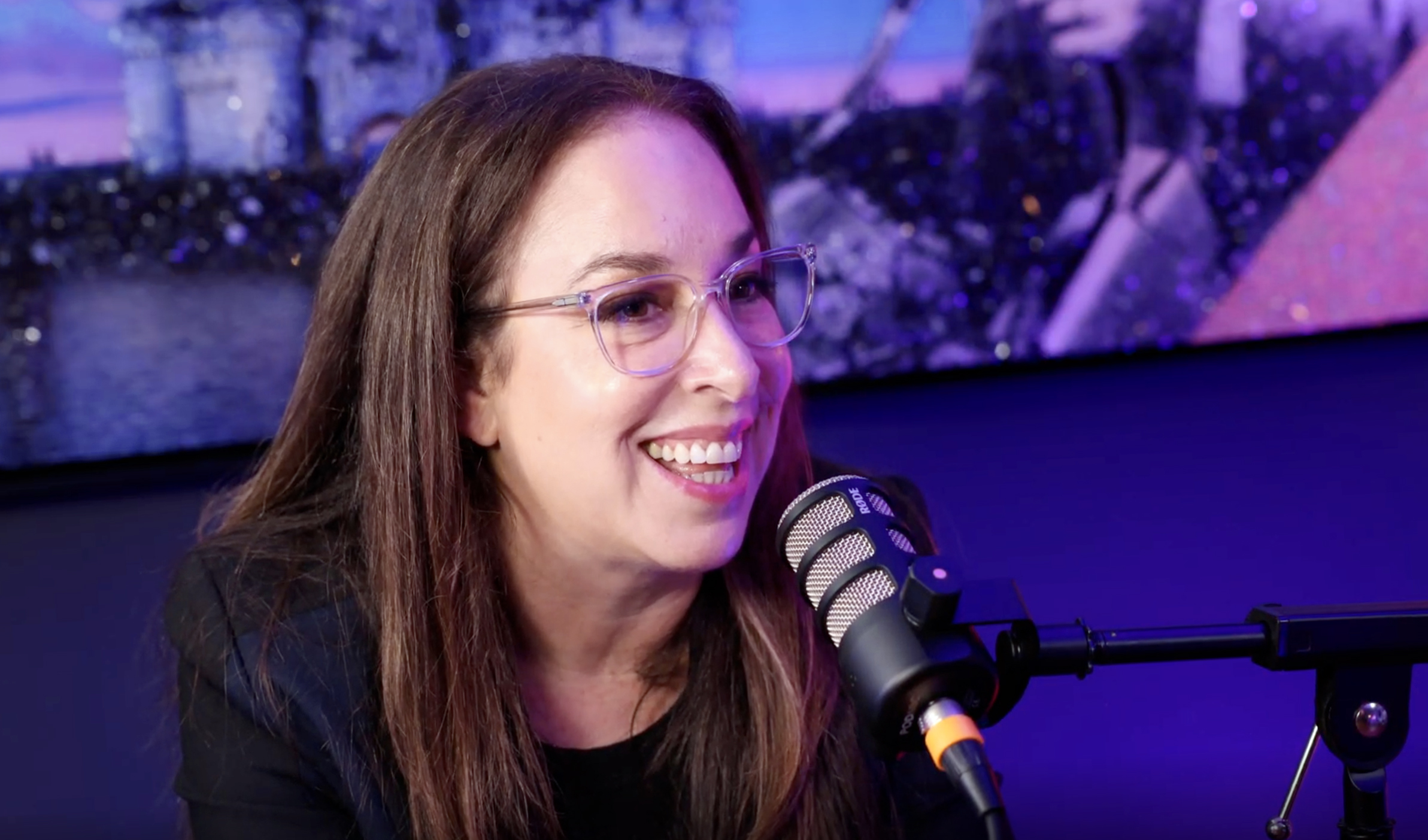 Kelly Cohen in the studio during her chat with Ken Pozek.